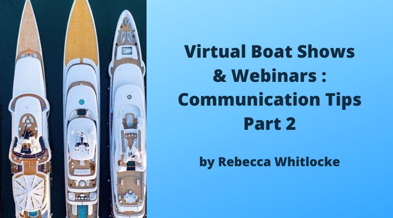 Are virtual boat shows & webinars here to stay?  Find out in this @OnboardOnline article:  onboardonline.com/superyacht-new…   #YachtShow #VirtualBoatShow