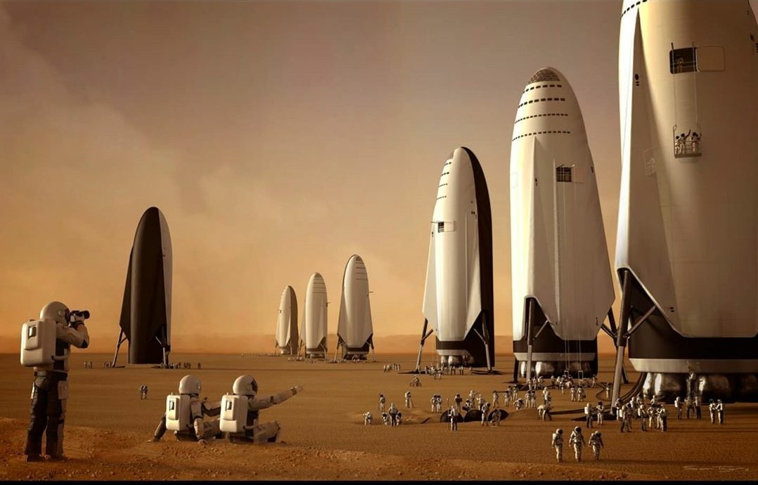 Marsın kolonileşmesi ve stralink uzay araçları.