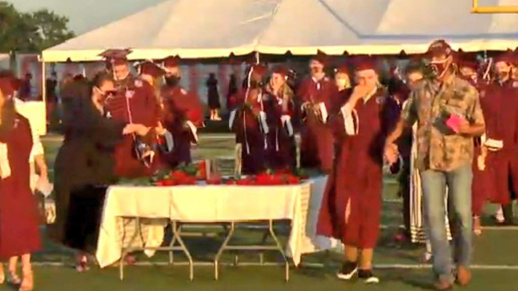 coachguz63's tweet photo. Congrats Bastrop class of 2020!!! Great job Zoey and Alex on yalls speeches! HONORED to have been your teacher! From natural disasters, COVID, and loss of a classmate, yall have persevered through so much. My heart goes out to yall. Go change the world! #BHS2020 https://t.co/hrZdlFPB7K