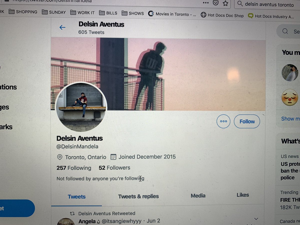 ppnella's tweet photo. This is the guy @CBCToronto interviewed as one of the #marchforchange organizer - an event not sanctioned by @blmto_  or @notanotherblk - how does a guy with 52 followers and no history of community organizing pull off a march of this magnitude? #shady be careful out there ppl. https://t.co/IIQMsY79ke
