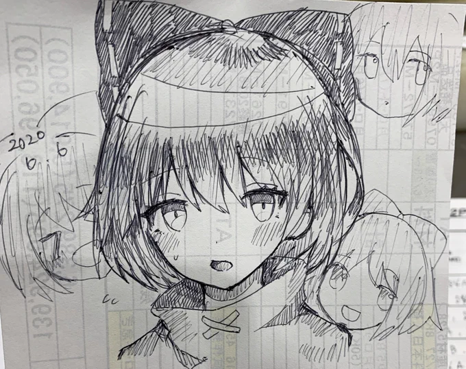 アナログ落書きでしつれい!
#6月6日は赤蛮奇の日 