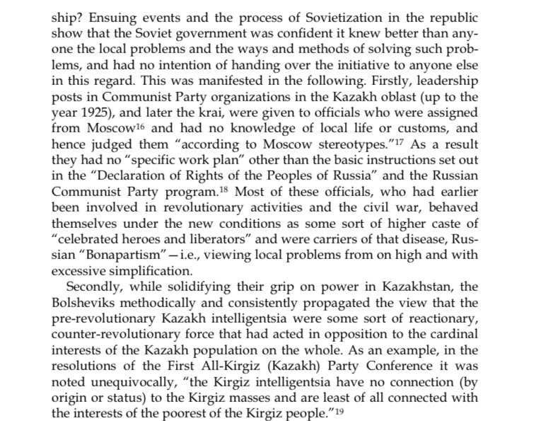this is a bit of information on the alash movement that explains it better than i could. in short, the bolsheviks believed that they knew what was best for kazakhs more than kazakhs did, despite understanding nothing (in typical imperial fashion).