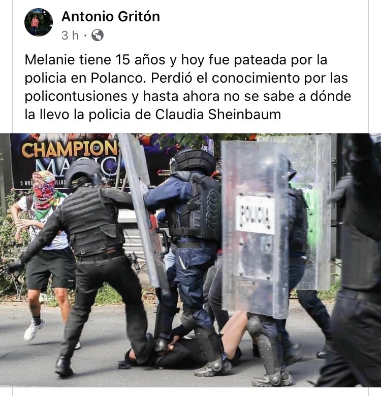 Y mientras tanto hoy en la Ciudad de México. #JusticiaParaGiovanni #BlackLivesMatter