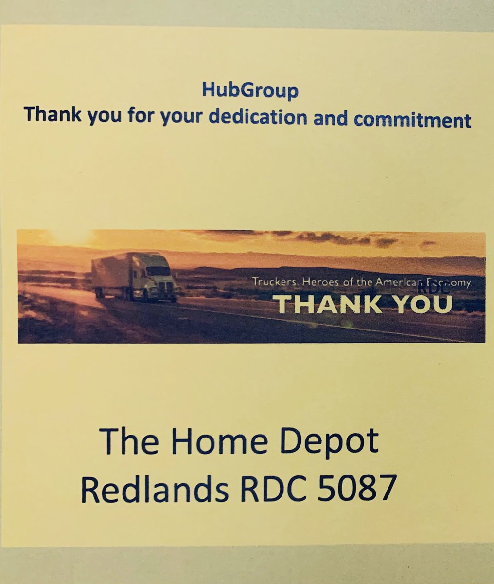 The Home Depot takes care of their people and their partners, without our drivers we would not be able to service our stores and customers! #THDDriverAppreciation #ThankATrucker 🚚🚚🚚 @franciscortell1 @ChrisBarrazaTHD @5087Mrdc @john_abrantes
