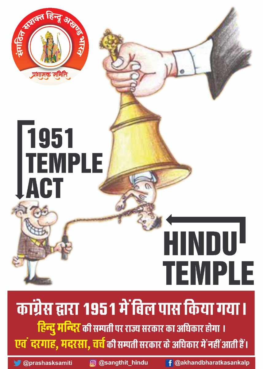 Why The Government Has Complete Control Over The Mandir?
Why Not The Church Madrasa Mosques?mkm
@DKumarchandra
@harshid_desai
@HarshidDesai1
#FreeHinduTemples