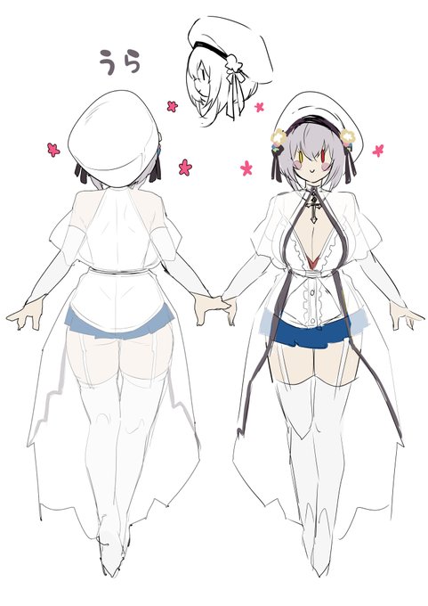 超かわいい衣装資料がこちら。

※無断転載・無断利用お断り
※イラストはコミッションとして制作を依頼したものです
※みつどうえ先生に描いていただいてます! 