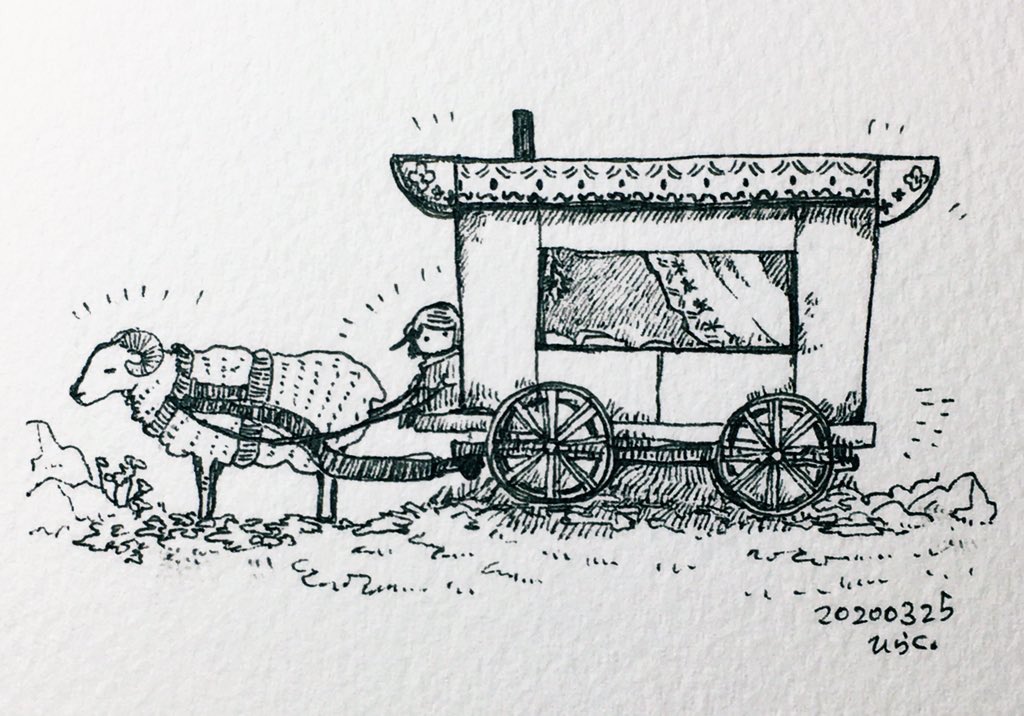 旅する小さな黒ひつじ #Pavot を描いております。

LINEスタンプもあります
[旅する黒ひつじパヴォ:日常編]
https://t.co/2U5tOT7tgT 