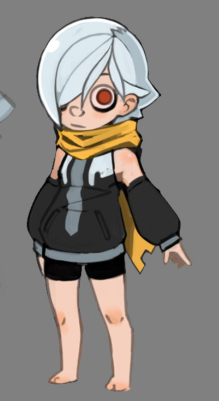 I think next time I sit down with this, I may try to quickly deform the body to something closer to this sketch. I think this body shape has more of the spirit I& #39;m going for.As is, I feel like I& #39;ve wandered into some sort of lumpy, Lalafell.(Time for bed.)