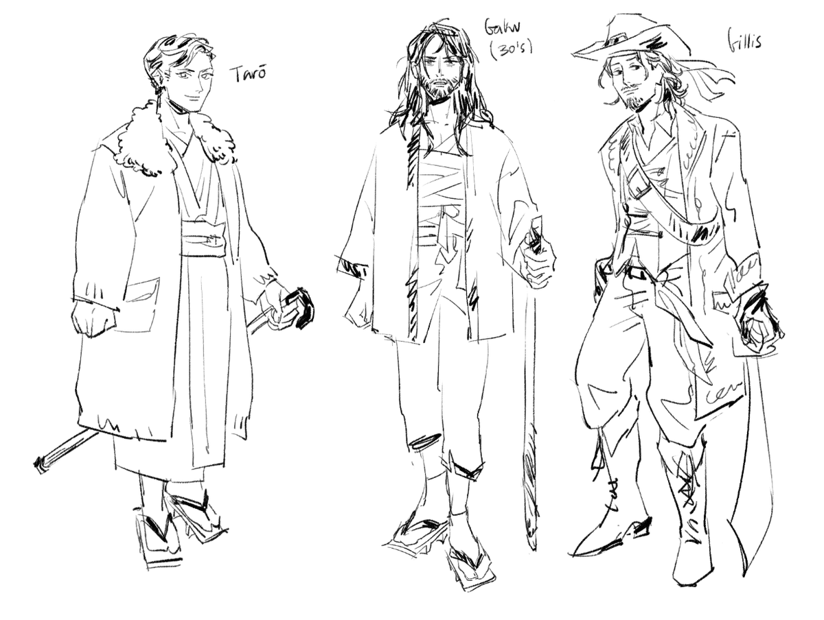 i also went ahead and drew more backstory characters a while back because yeah fuck idc about spoilers at this point im just indulging