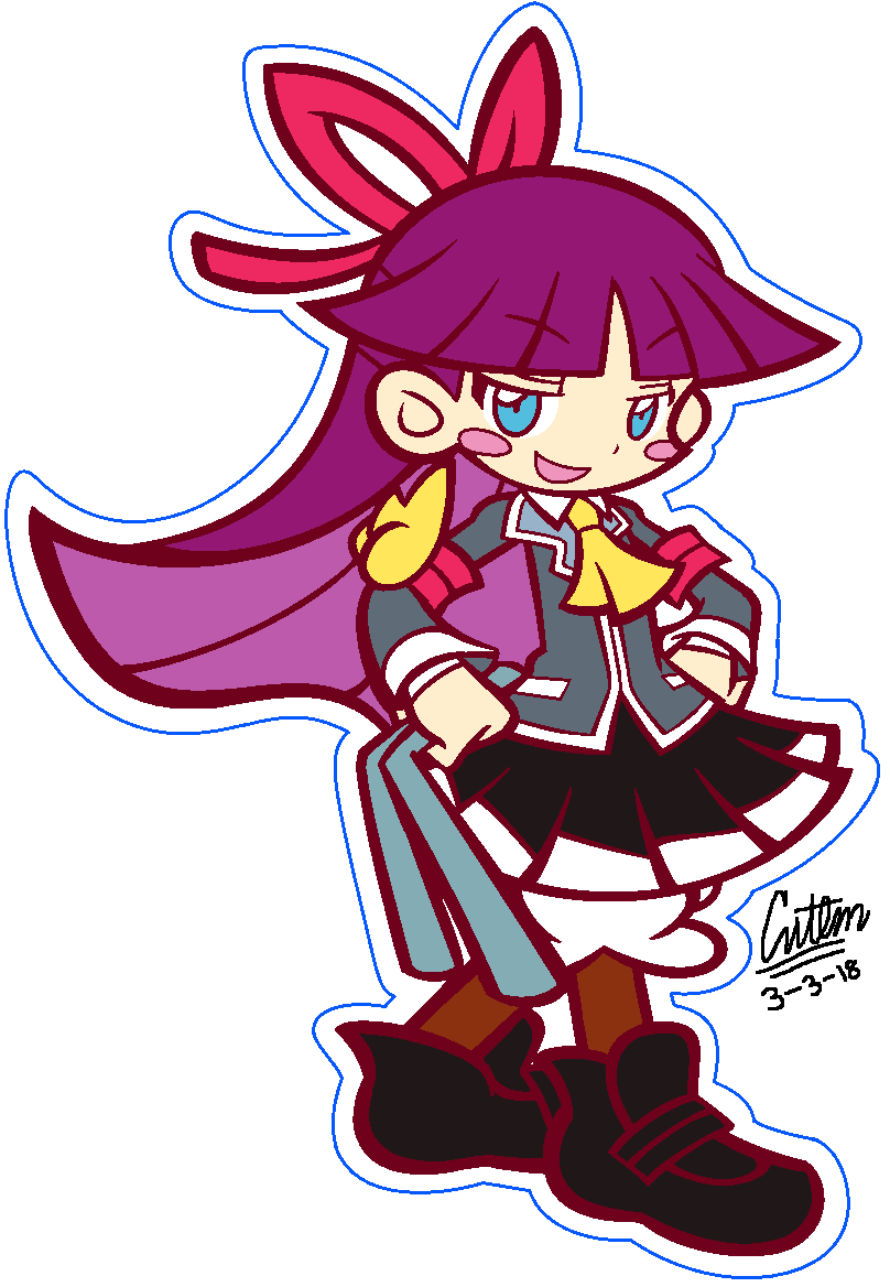 BrunAmitie's tweet photo. It is now that I look back into my old gallery of Puyo drawings, that I've completely forgotten that I was going to create a little crossover dedicated between it and DDLC... Man, I truly must've been quite insane back then!

#RingoAndo #Feli #PuyoPuyo #ぷよぷよ https://t.co/ZWTdKyMiIi