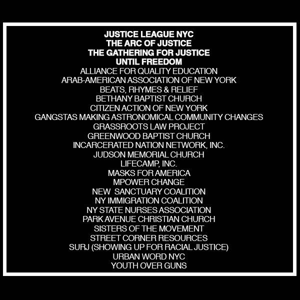 NYjusticeleague's tweet photo. #TheTakeBack We’re marching with family members who’ve lost loved ones to police violence &amp; lifting our voices together. Join us at 10 AM, wear masks &amp; be ready to demand #DefundNYPD #Repeal50A #AntiChokehold #FireOfficersWhoMurder #EndBrokenWindows &amp; the resignation of @nypdshea https://t.co/TFirYk9QNS