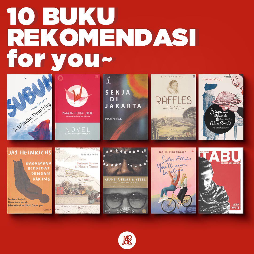 ini rekomendasi dari Susi n Mas Pur buat Sobat sekalian yang bingung mo baca apa di bulan Juni iniiii.. ❤️💜❤️ Mojokstore.com | #recommendedreading @sastragpu