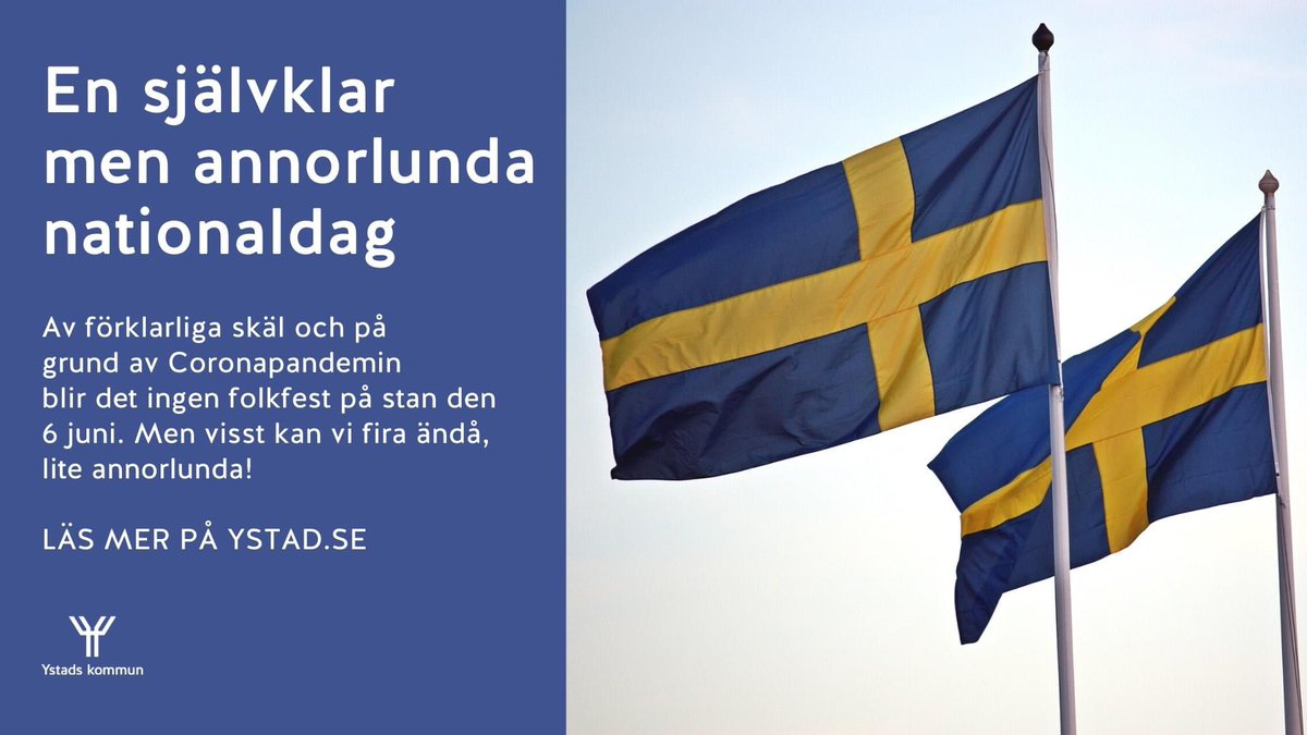 youtube.com/watch?v=svVXXT… Nationaldagsfirande i Ystad för alla idag, var du än befinner dig 😊🇸🇪 Kl 12 kör vi👈🏻