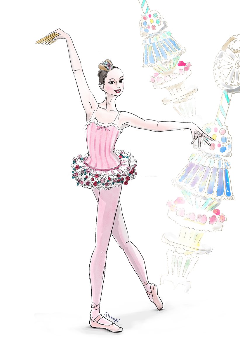 木村スノピ クリエポm 07です على تويتر テキストなしのイラストオンリー バレエダンサーの方は身体を描く練習にとても良い 美しいし 筋肉が分かりやすい そして描きながらテンションが上がる スノピイラスト くるみ割り人形 バレエ