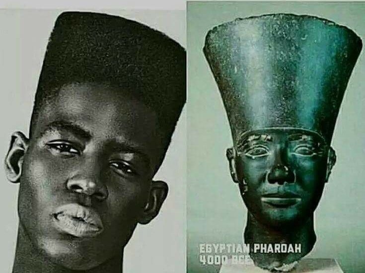 The royal head dress of the moors is the fez witch appears around the world from easter island , asia even in modern times as a hairstyle unbeknownst to most.