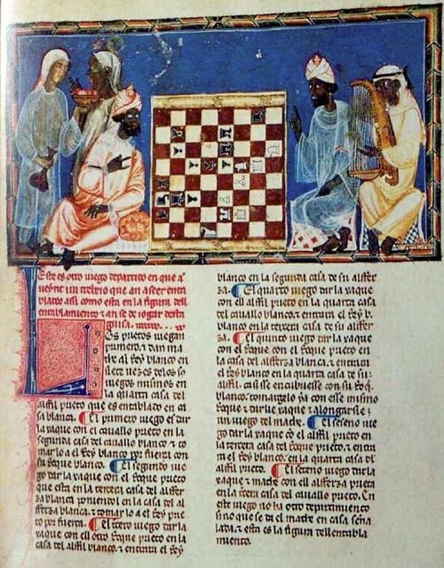 It is also said that we moors invented chess, although its debated the indians and persians had a game thought to be an old form of chess. What we had in iberia is close to the modern version.