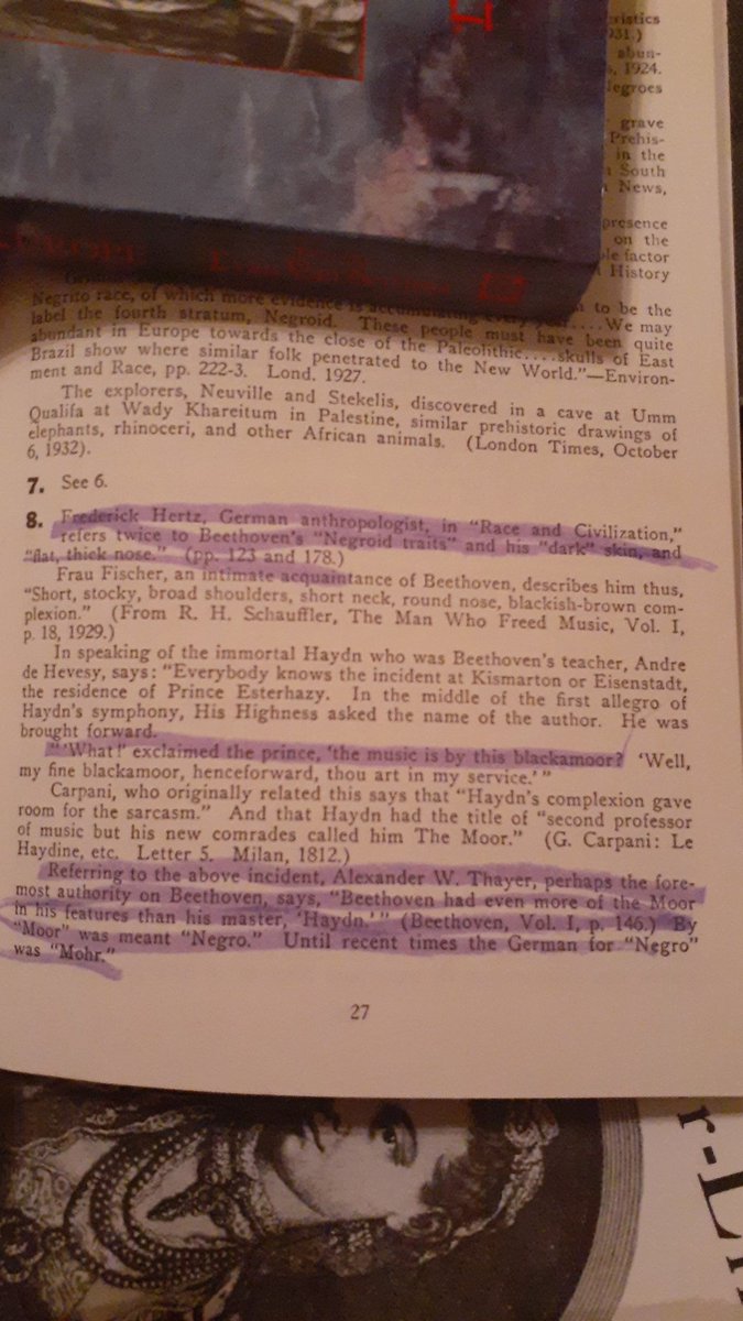 The man known as Beethoven was a moor infact he and his teacher were noted for having "negroid features (book 100 amazing facts about the negroes )