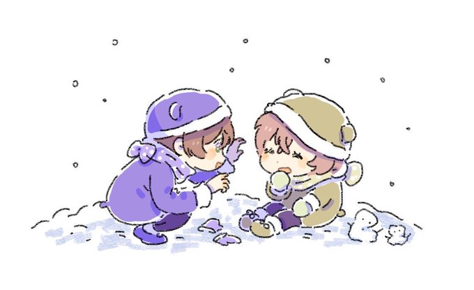 「雪だるま 冬」のTwitter画像/イラスト(新着)｜8ページ目