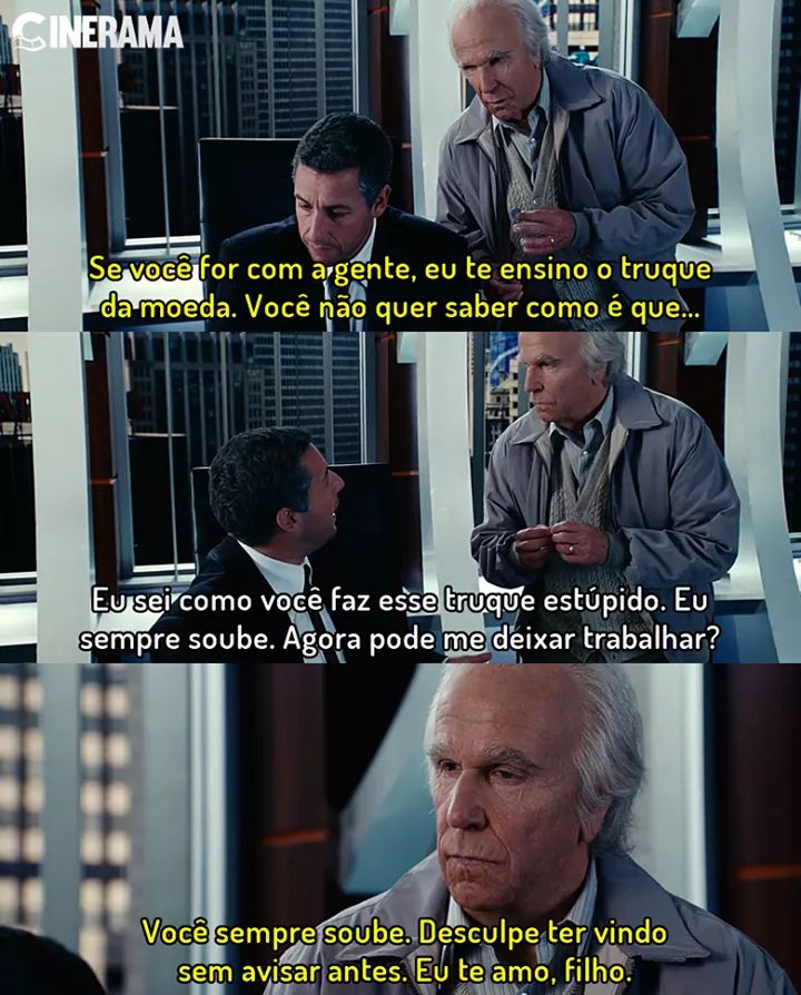 a cena mais triste do cinema é de um filme do Adam Sandler