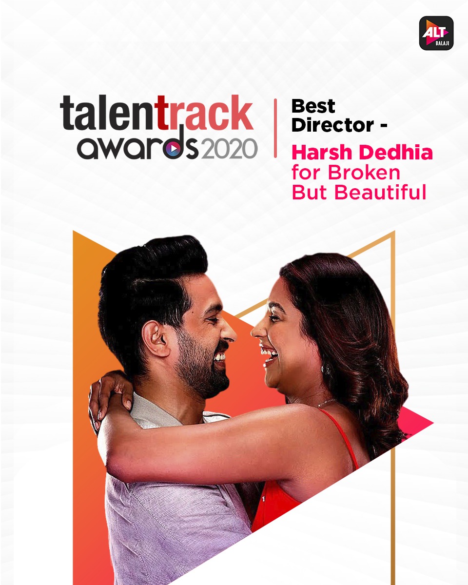altt_in's tweet photo. It's raining awards! 
Thank you for all your love and support ❤️ #ALTBalaji #TalentrackAwards https://t.co/4dZHUix5do