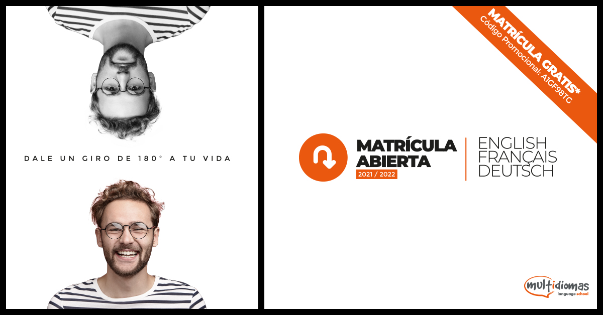 InfoMultidiomas's tweet image. Todo preparado para que este curso des a tu vida un giro  de 180º.
Aprende idiomas y alcanza tus objetivos. En Multidiomas estamos para ayudarte. Inicio de curso Octubre . 
plataforma.multidiomas.com/matricula