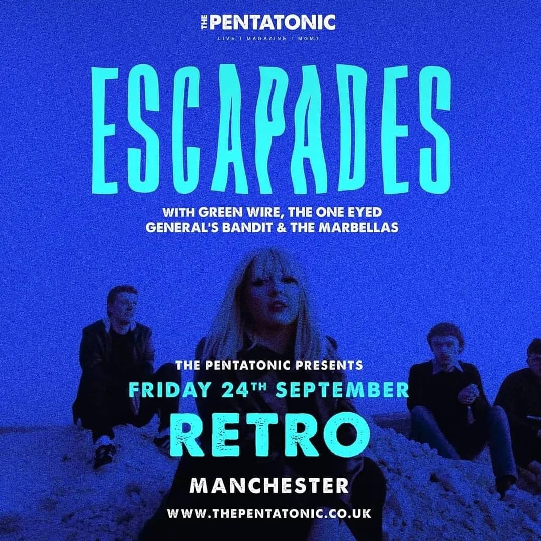 Tomorrow! Come see us play at @ManchesterRetro 8pm Supporting @escapadesband for @The_Pentatonic TOEGB