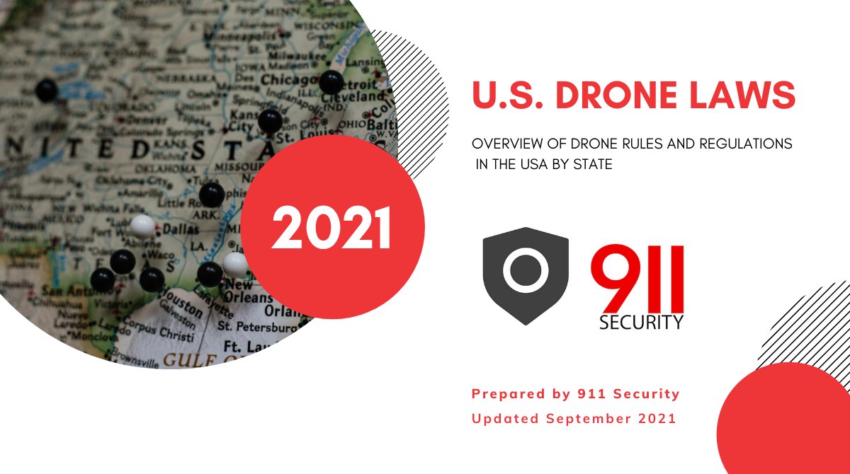As UAS technology grows and becomes more developed, so do laws. It's important to stay up-to-date with UAS laws. Download our updated US Drone laws with current drone laws for each state. 911security.com/2021-drone-law…