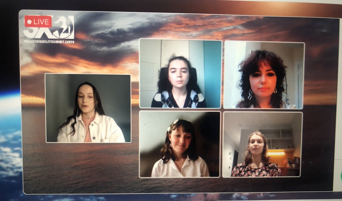 Live now with our final panel of #SX21 the future of youth #youth #Sustainability #ClimateAction #ClimateJustice Blown away by these young women 🙌🌎