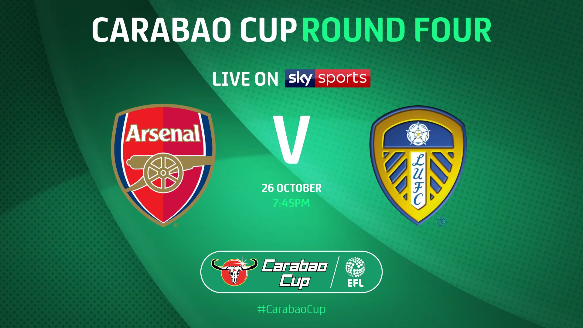 Carabao Cup on Twitter "A 𝗯𝗶𝗴 Round Four clash selected for live TV