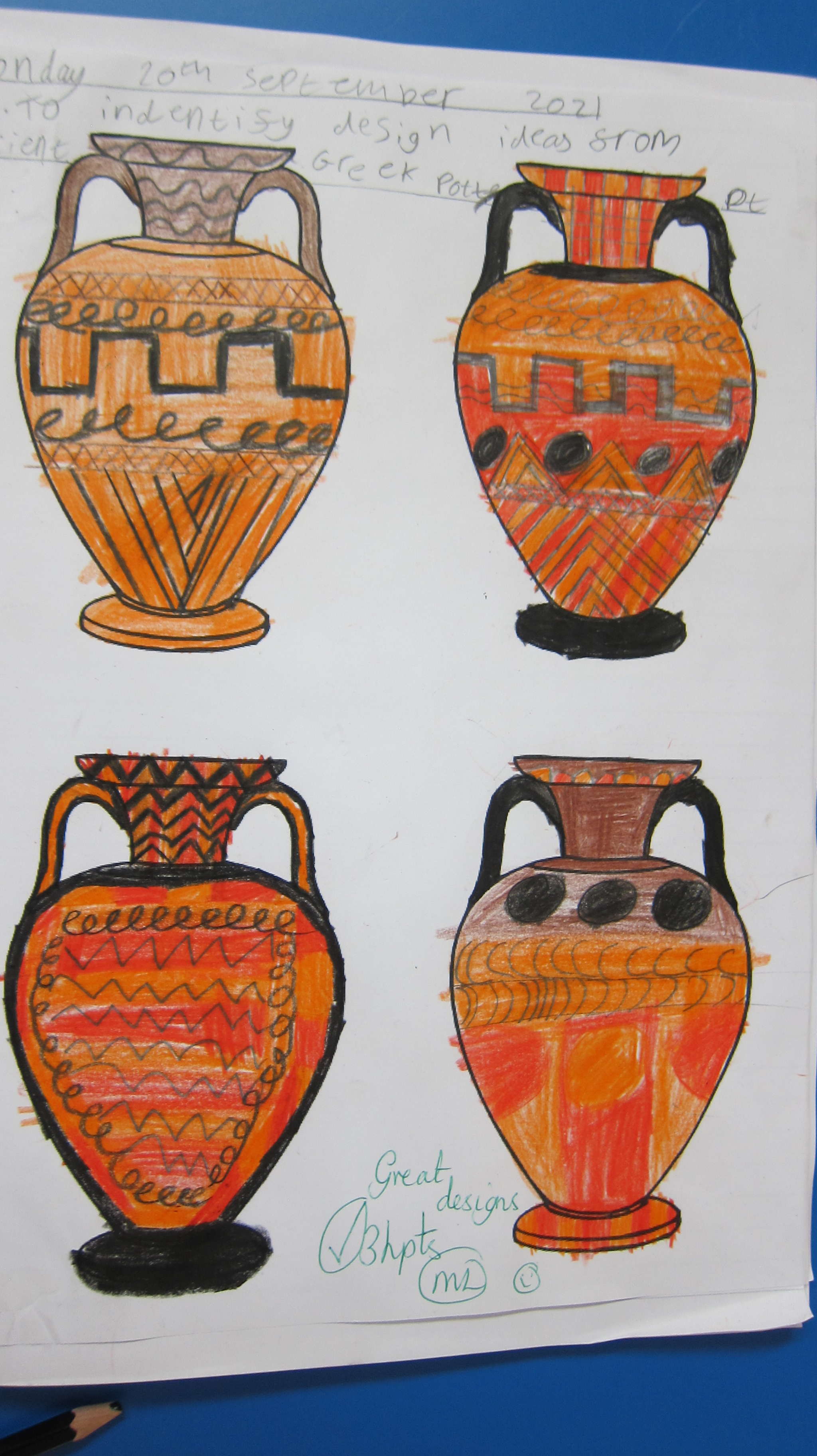 greek coil pots