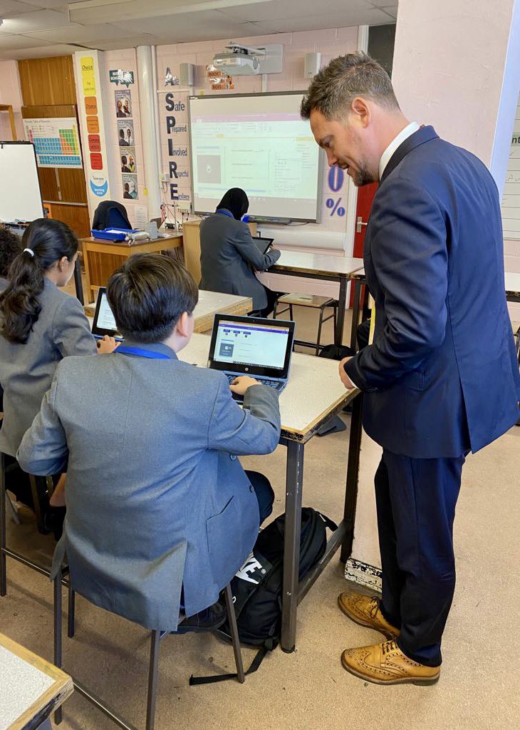 I want every young person in Portsmouth to succeed at school whatever their background. Key to unlocking that potential is making sure all pupils have access to good quality and affordable technology. Good to show Shadow Schools Minister <a href="/peterkyle/">Peter Kyle</a> how our city is doing just that