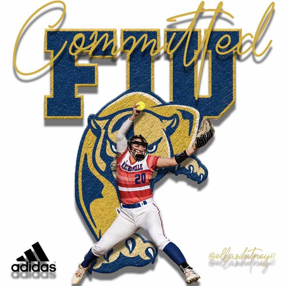 coachwhit11's tweet photo. my journey has been different than most, but things happen for a reason. i'm so happy and blessed to announce my commitment to FIU! thanks to all the people that were in my corner through this process. LETS GO PANTHERS!!!🐾🐾🐾 #pawsup @FIUSoftball @CoachBee9 @Aleimalee11 https://t.co/uDRMbVTA93