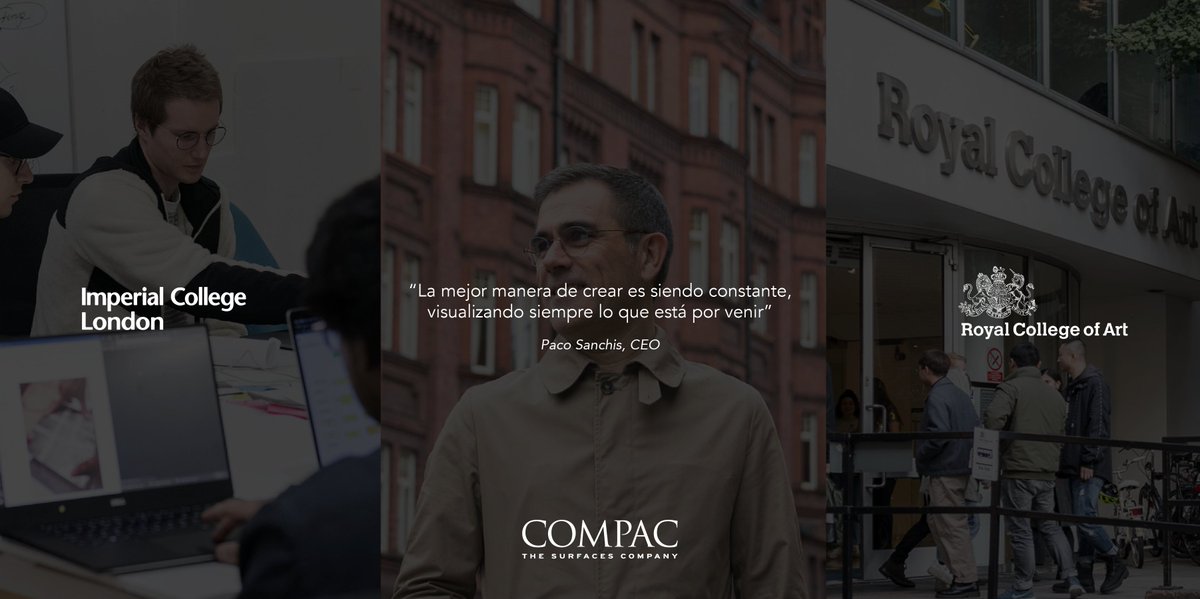 La colaboración de COMPAC junto a la @RCA y el @imperialcollege  ha sido un éxito. El apoyo al talento de los alumnos del máster en ingeniería de diseño e innovación de #IDEcourse , ha supuesto una mirada hacia el futuro del sector bit.ly/3kwspyi