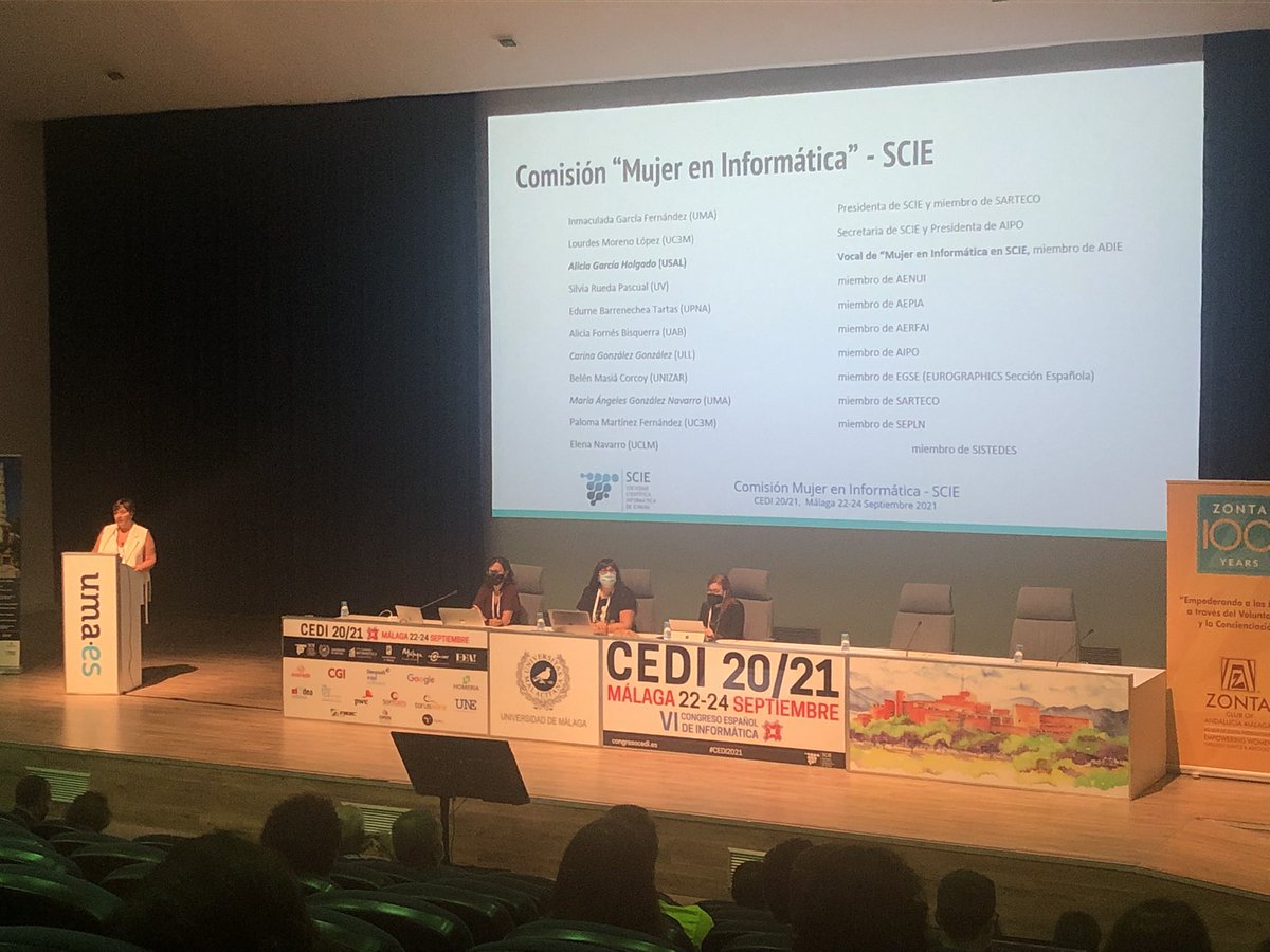 .<a href="/LurMoreno/">Lourdes Moreno</a>, la presidenta de <a href="/AIPOes/">AIPO España</a>, abre la mesa redonda “Mujer e informática: un binomio de futuro” en el <a href="/CongresoCedi/">Congreso CEDI</a>