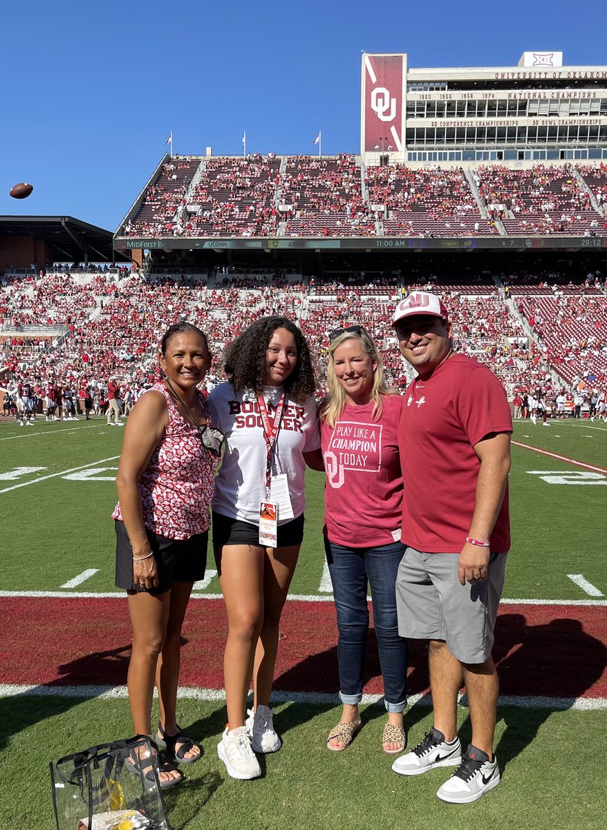 I am so blessed and excited to announce that I will be continuing my athletic and academic future with the University of Oklahoma. I can’t thank my family, coaches and community enough!! Shout out to the coaches for believing in me and giving me this amazing opportunity!!