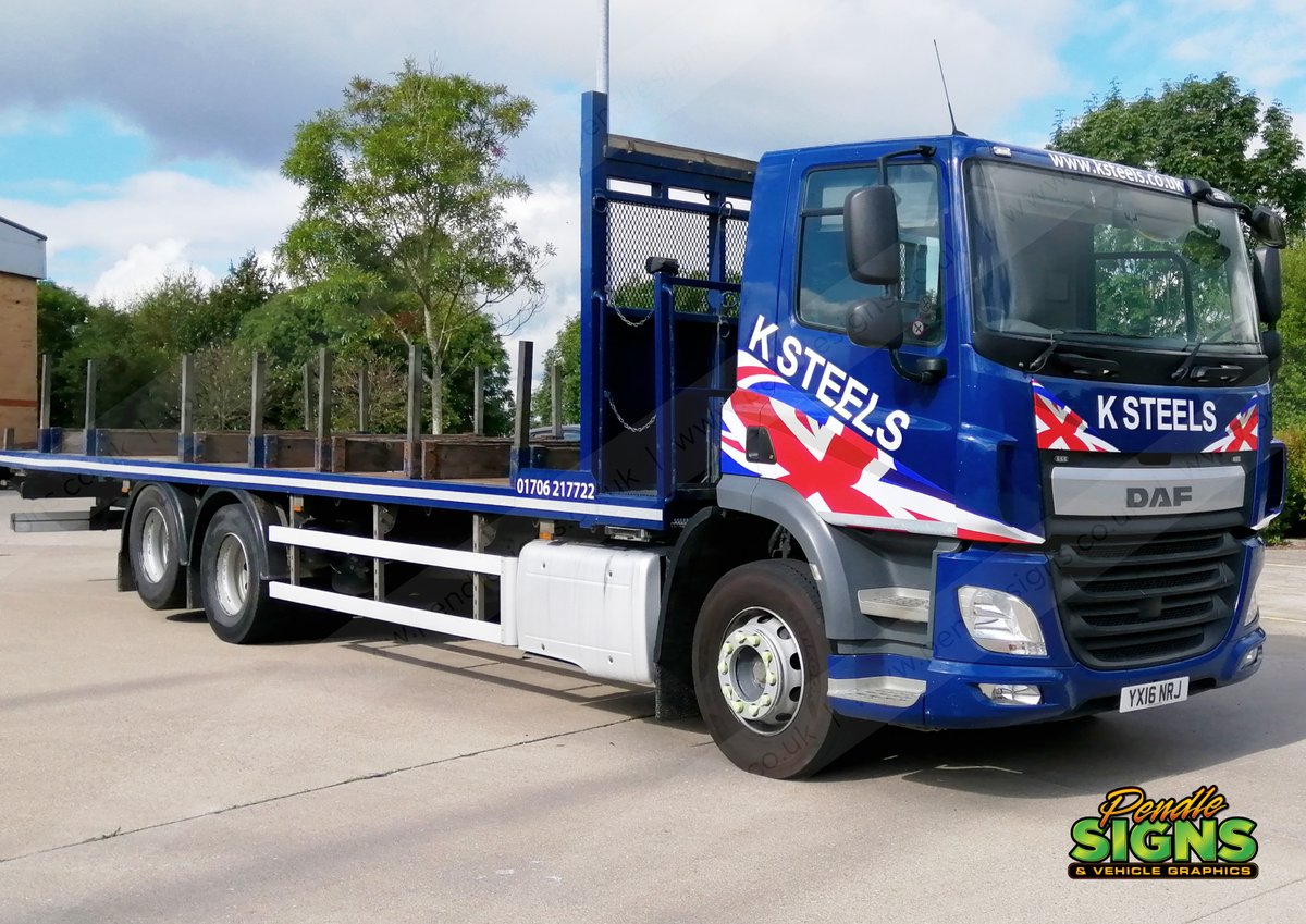 Another one to add to the ever-growing fleet at <a href="/K_Steels_LTD/">K Steels LTD</a> Graphics and wrap installed by <a href="/PendleSigns/">Pendle Signs</a> #graphics #vehiclewraps #wrapped #signage #branding