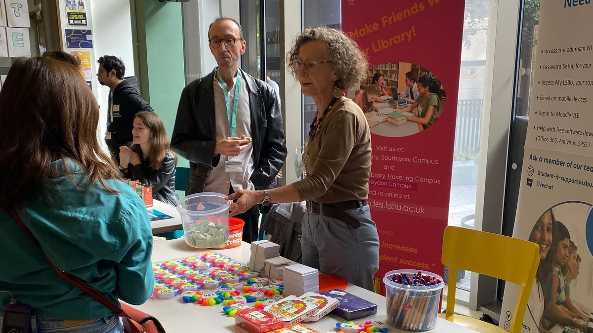 LSBULibrary's tweet photo. Come and visit us at Freshers Fair. We'll be in the Student Centre today until 4pm.
#lsbu #freshers2021 #library #studentITsupport https://t.co/BXj7TcedDO