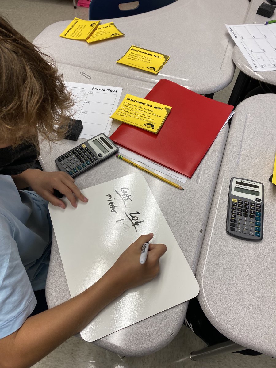 Ymxb1's tweet photo. PreAlgebra students making the best out of a rainy day by working on proportion word problems.⁦@Sandburg_MS⁩ #pantherpride https://t.co/QCsj7JNw4c
