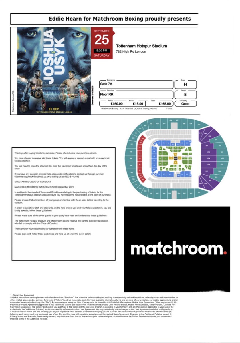 BaileyHall_____'s tweet image. Selling 1x Anthony Joshua vs Oleksandr Usyk Ticket if anyone’s interest? Floor seats👍🏻#anthonyjoshua #matchroom #boxing #JoshuaUsyk #TottenhamHotspur #tickets