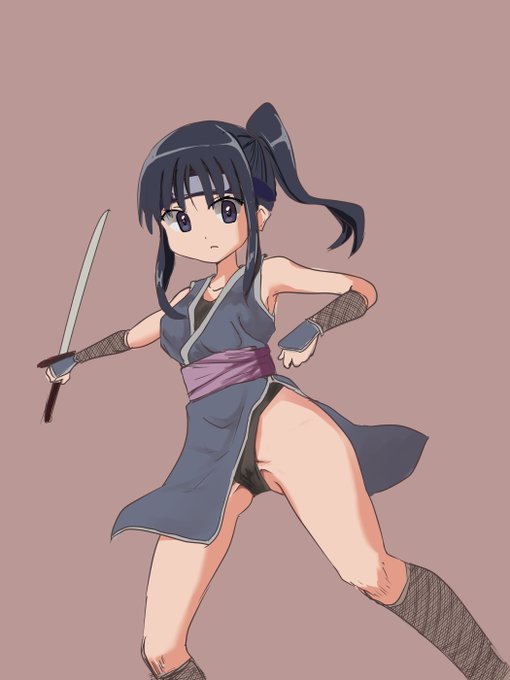 お題箱 競泳水着くノ一さん 