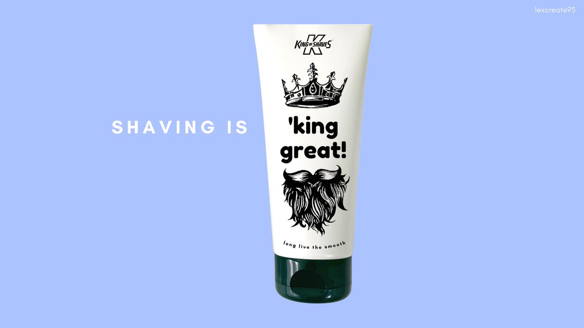 lexcreatestudio's tweet image. Shaving is 'king great 

@OneMinuteBriefs - Create a new packaging design for @KingofShaves

#LongLiveTheKing
