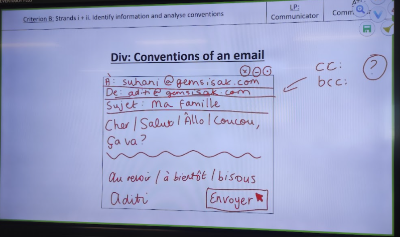 mflteacherwill1's tweet photo. Yesterday we looked at conventions of an email with G9, then today they wrote an example. Looks pretty good don't you think?! #WeRGIS #Conventions #MYP #LanguageAcquisition #MultiModalText https://t.co/KeXcr0Rwur
