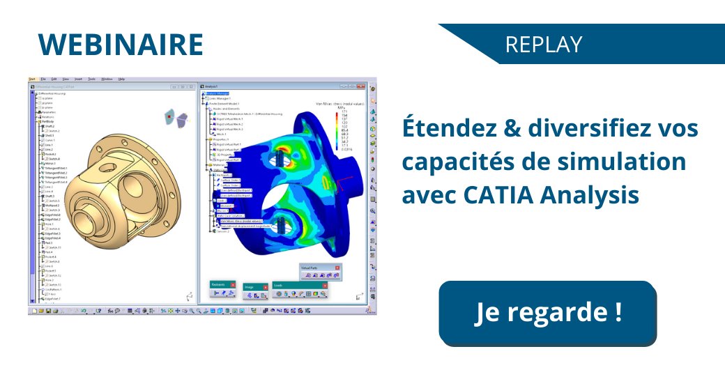 KeonysPLM's tweet image. Étendez &amp;amp; diversifiez vos capacités de simulation avec #CATIA Analysis ! Vous souhaitez découvrir l'ensemble des capacités de CATIA Analysis pour #modeliser et #simuler vos produits de façon réaliste ? Accédez au replay de notre webinaire : hubs.la/H0Vpmlv0 #simulia