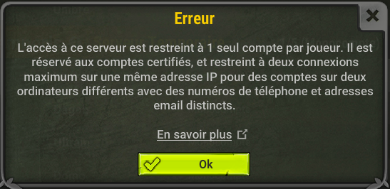 SamJakubowicz's tweet photo. @DOFUSfr Bonjour tout se passé bien, j'essaye de me co aujourd'hui et : possible de régler ça rapidement.. @__logan @DOFUSfr https://t.co/wMYHmEpZih