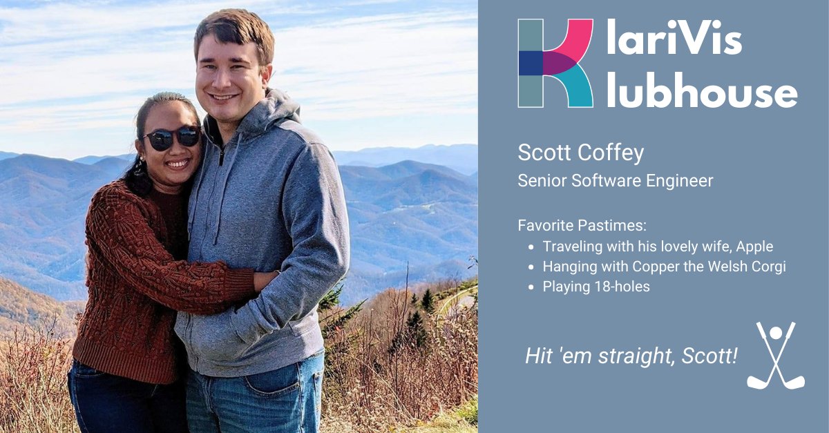 Spotlighting Scott Coffey, Senior Software Engineer, in the #KlariVisKlubhouse this week!

#softwareengineer #fintech #wemakedatasimple