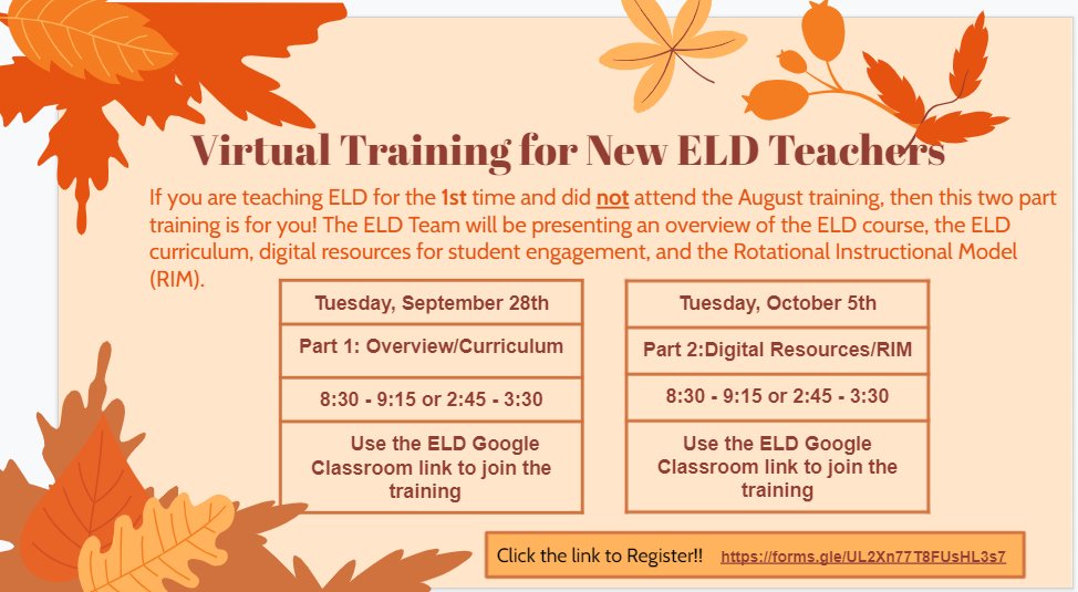 AP Johnson (@tekreshiaj) on Twitter photo Calling all NEW ELD teachers! <a href="/dooneyb76/">Jacquelyn Jones</a> <a href="/AnaVieiraPBC/">AP Vieira</a> <a href="/EsolPbc/">ESOL PB Schools</a> <a href="/ChoisKatty/">Katty Chois</a> <a href="/vfrancisco79/">Victoria Francisco</a> Calling all NEW ELD teachers! <a href="/dooneyb76/">Jacquelyn Jones</a> <a href="/AnaVieiraPBC/">AP Vieira</a> <a href="/EsolPbc/">ESOL PB Schools</a> <a href="/ChoisKatty/">Katty Chois</a> <a href="/vfrancisco79/">Victoria Francisco</a>