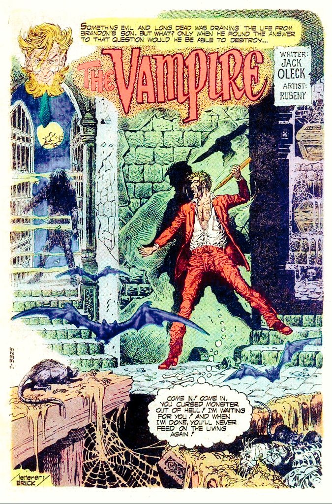 Filipino artist Ruben Yandoc was born OTD in 1926. He contributed story after story to DC's horror magazines, as well as a few pieces for Warren and Marvel. Unfortunately much of his art was said to be lost in the 1991 Mt. Pinatubo eruption, and Yandoc died the very next year.