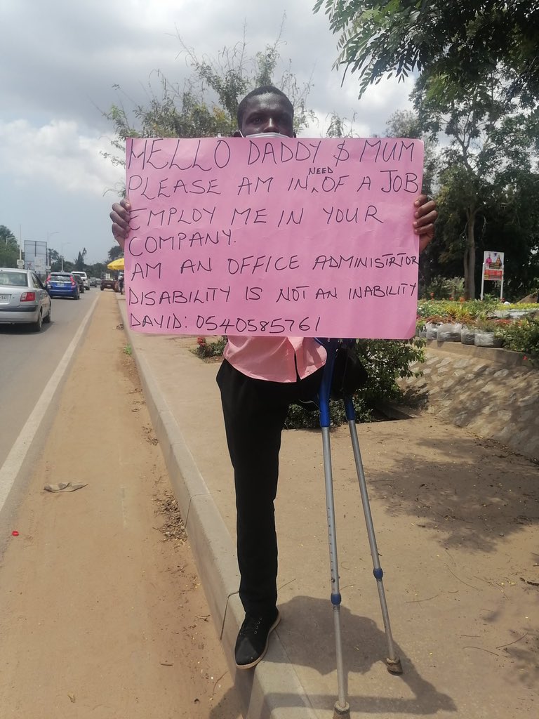 Kayjnr10's tweet image. Kindly help retweet let’s find David a job please!

Disability is indeed not an inability!

God bless you as you retweet this 🙏