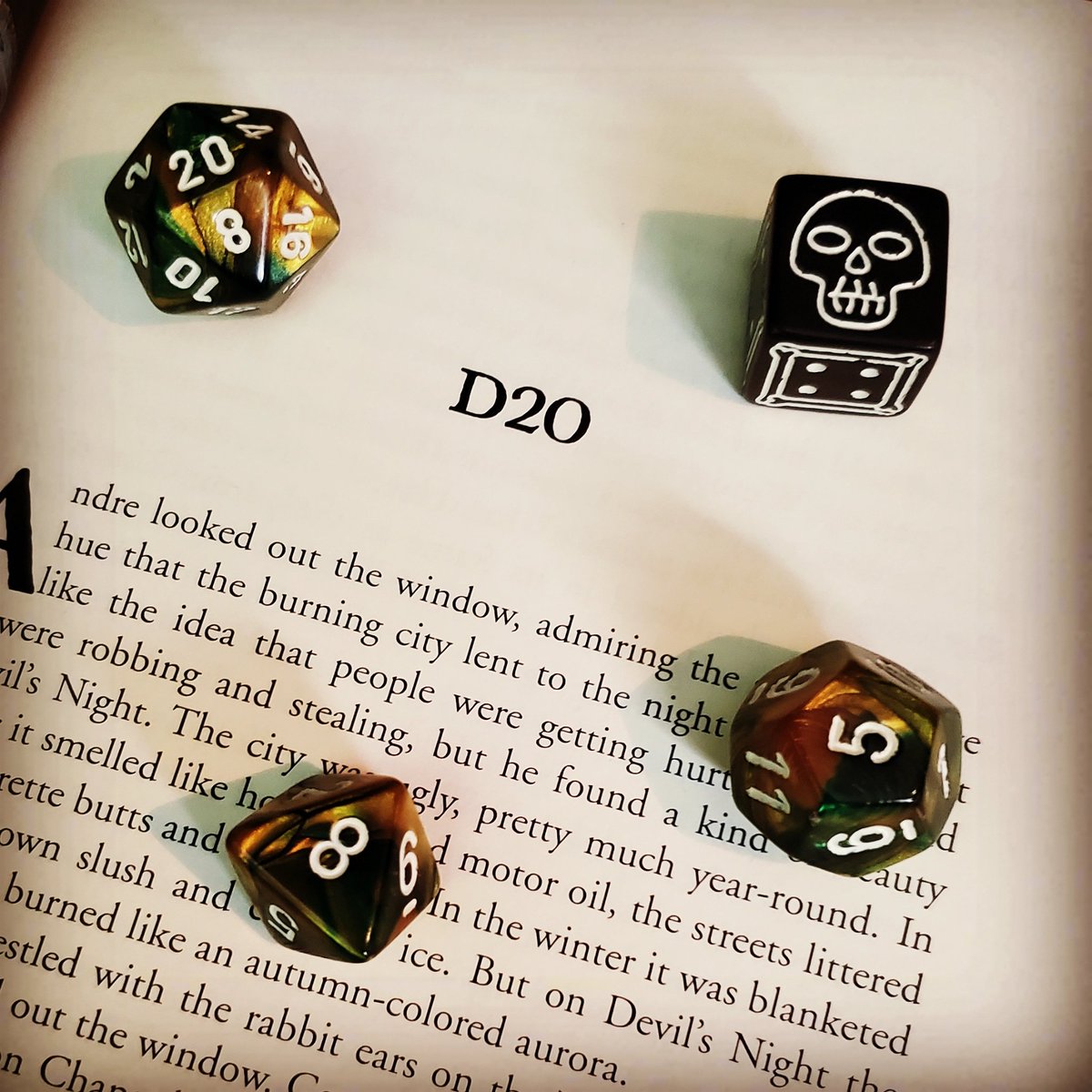 D20 by Curtis M. Lawson found in his collection Devil's Night is one of my new favorite short stories of all time. Fantasy bleeding into reality as two brothers play a game of D&D. I was smiling the entire time I read this one. It made my nerd heart happy. https://t.co/vh44UlDuHD