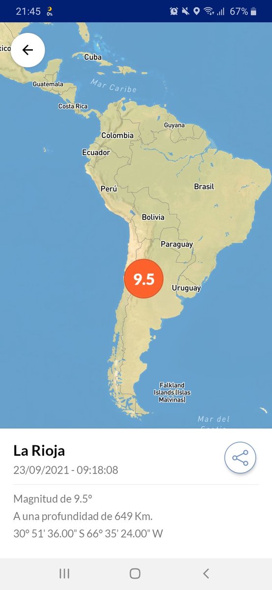 アルゼンチンの地震m9 5は誤報でm6 0 マグニチュード9 5 日本への津波の影響は Twitter最新情報 Argentine Earthquake 育児でヘロヘロになりながら 時々 更新するブログ